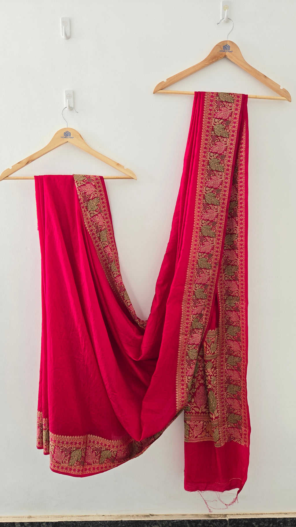 Rani Pink Banarasi Georgette Saree
