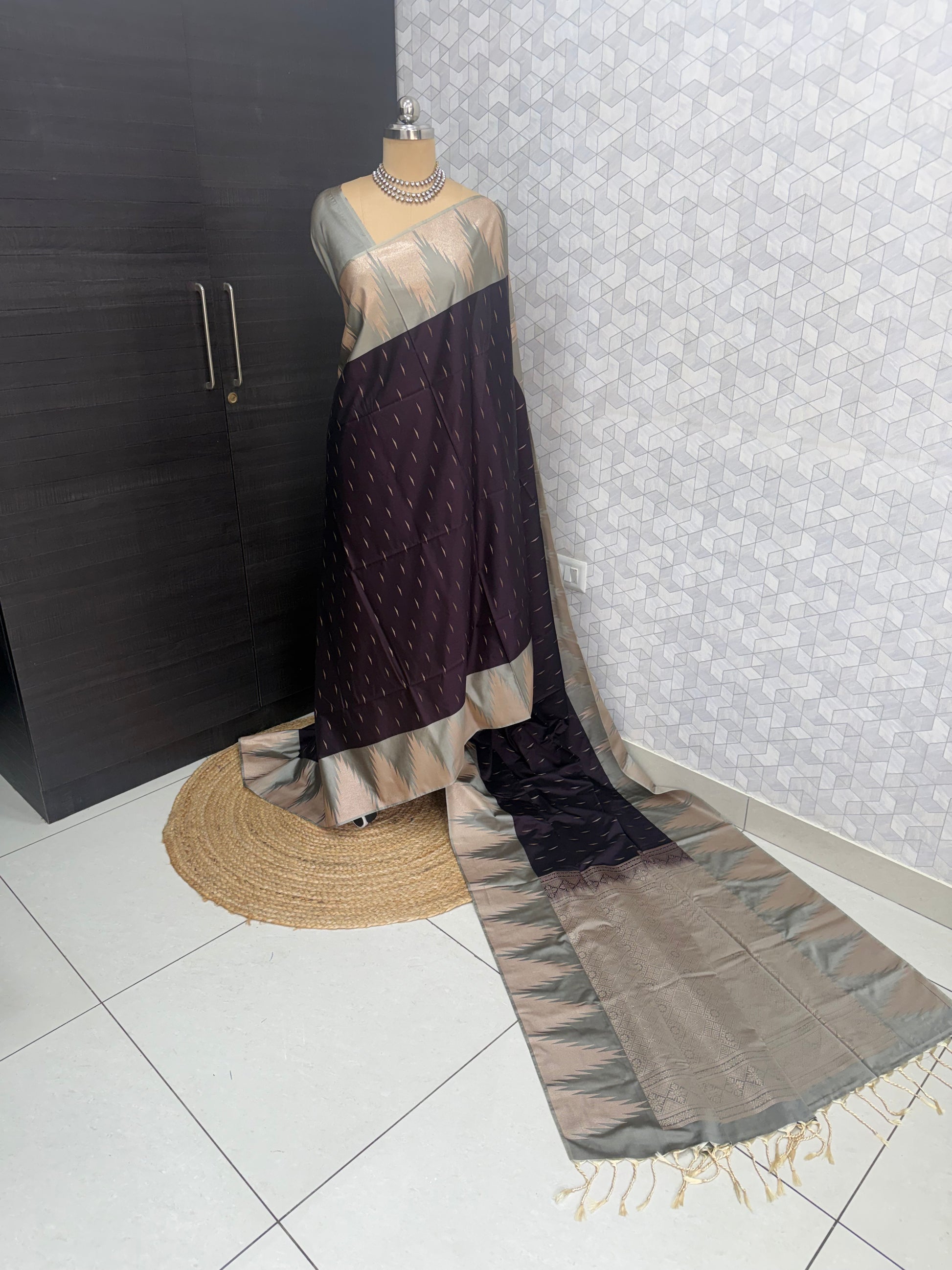 Kanchipuram Royal purple Silk Saree