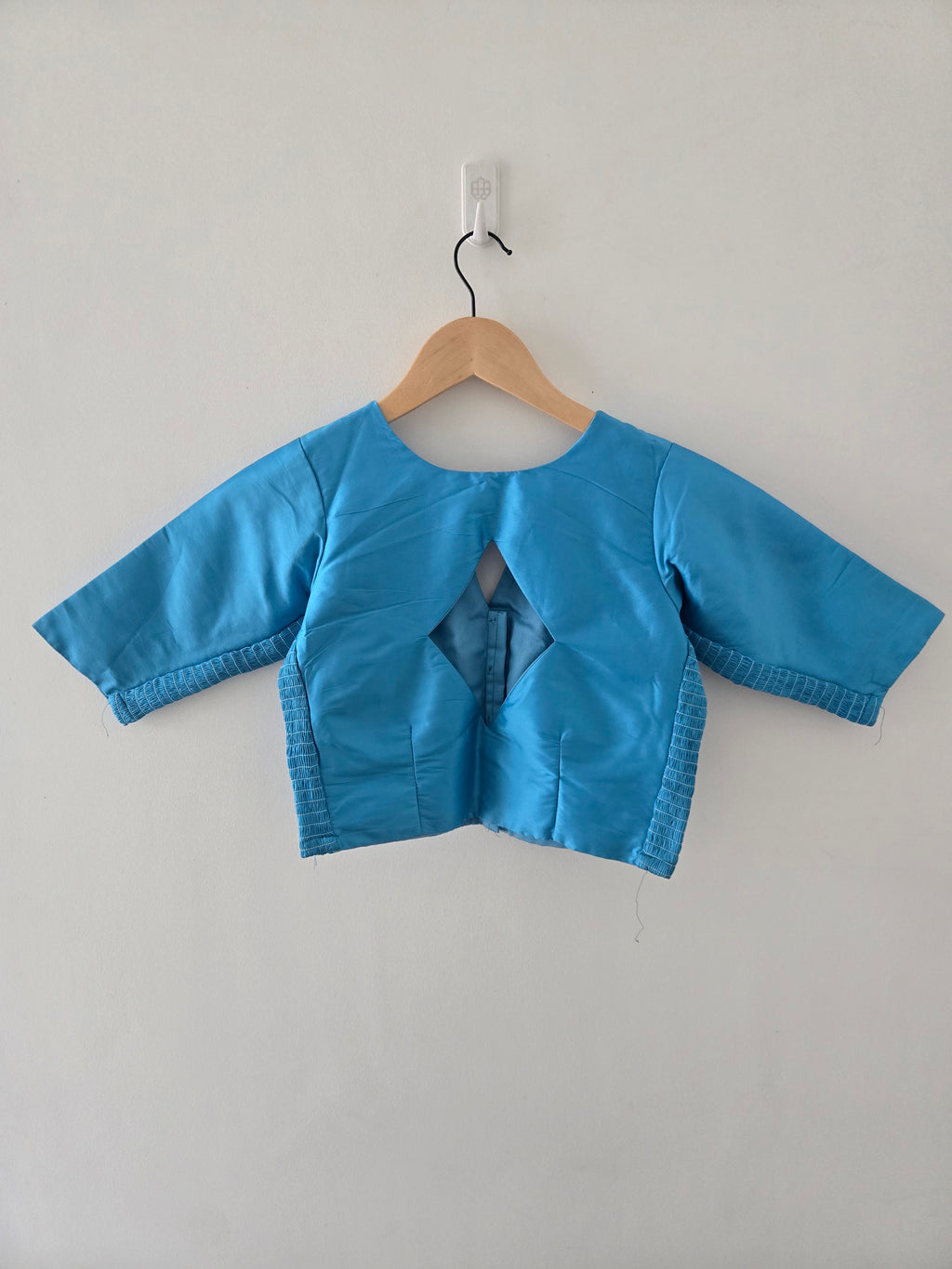 Sky Blue- Stretchable Blouse (Size 32-38)