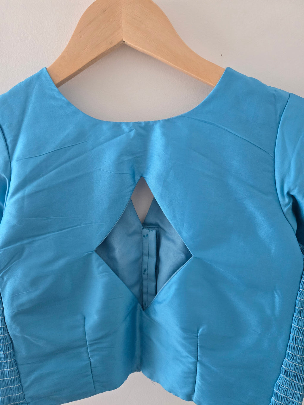 Sky Blue- Stretchable Blouse (Size 32-38)