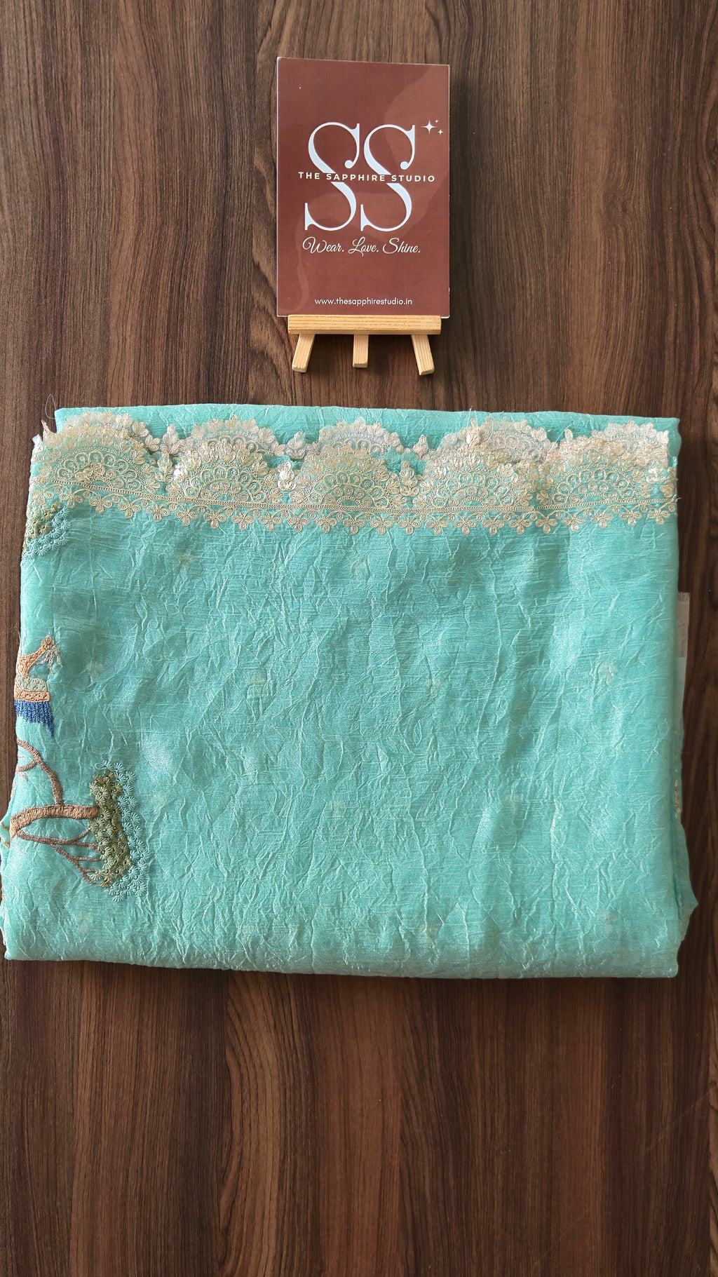 Peacock Garden Organza Saree