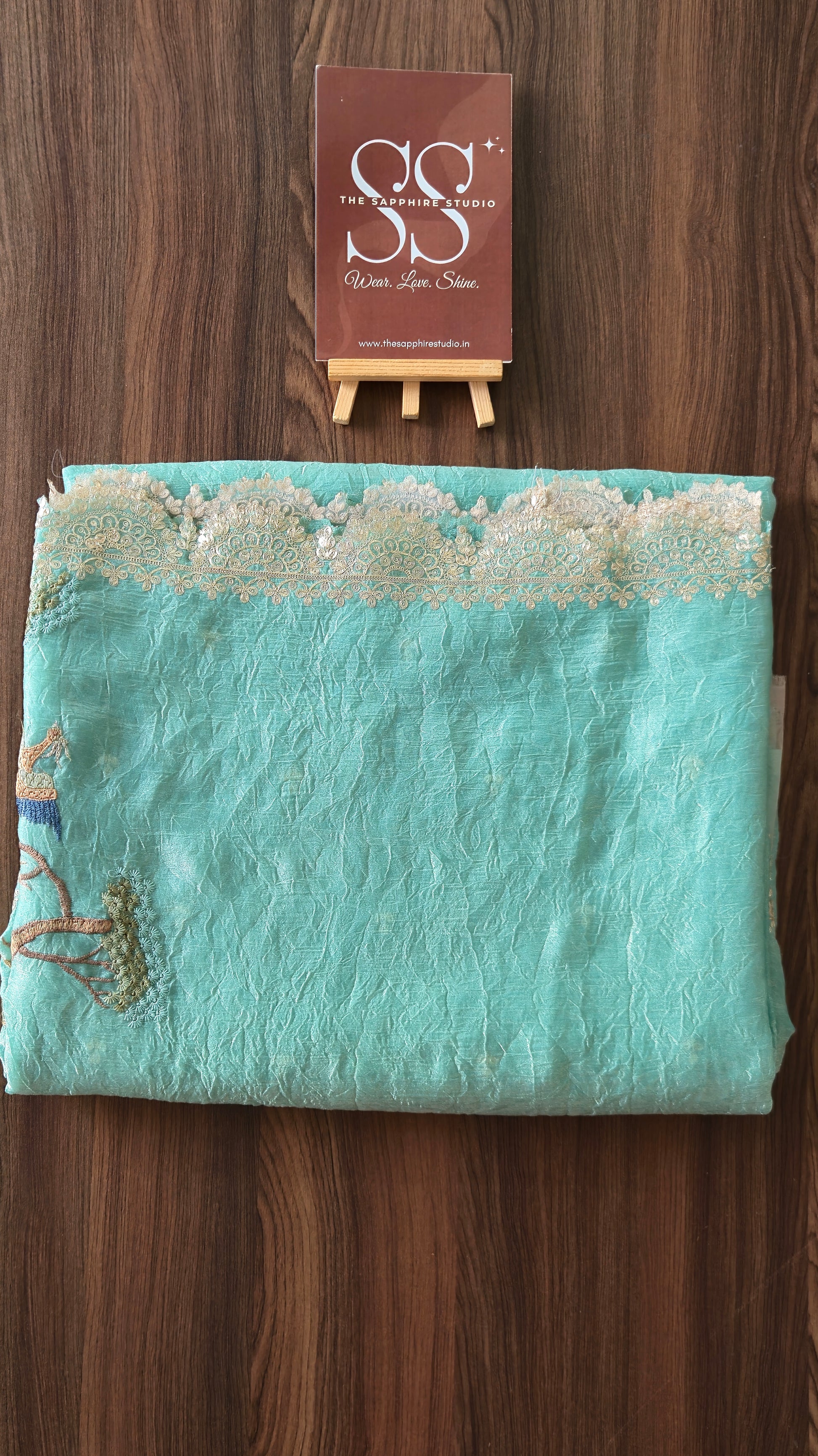 Peacock Garden Organza Saree