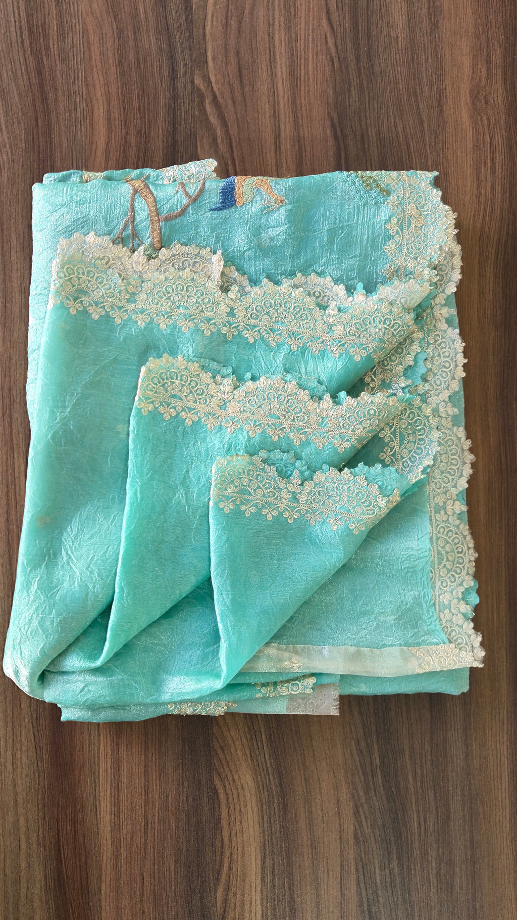 Peacock Garden Organza Saree