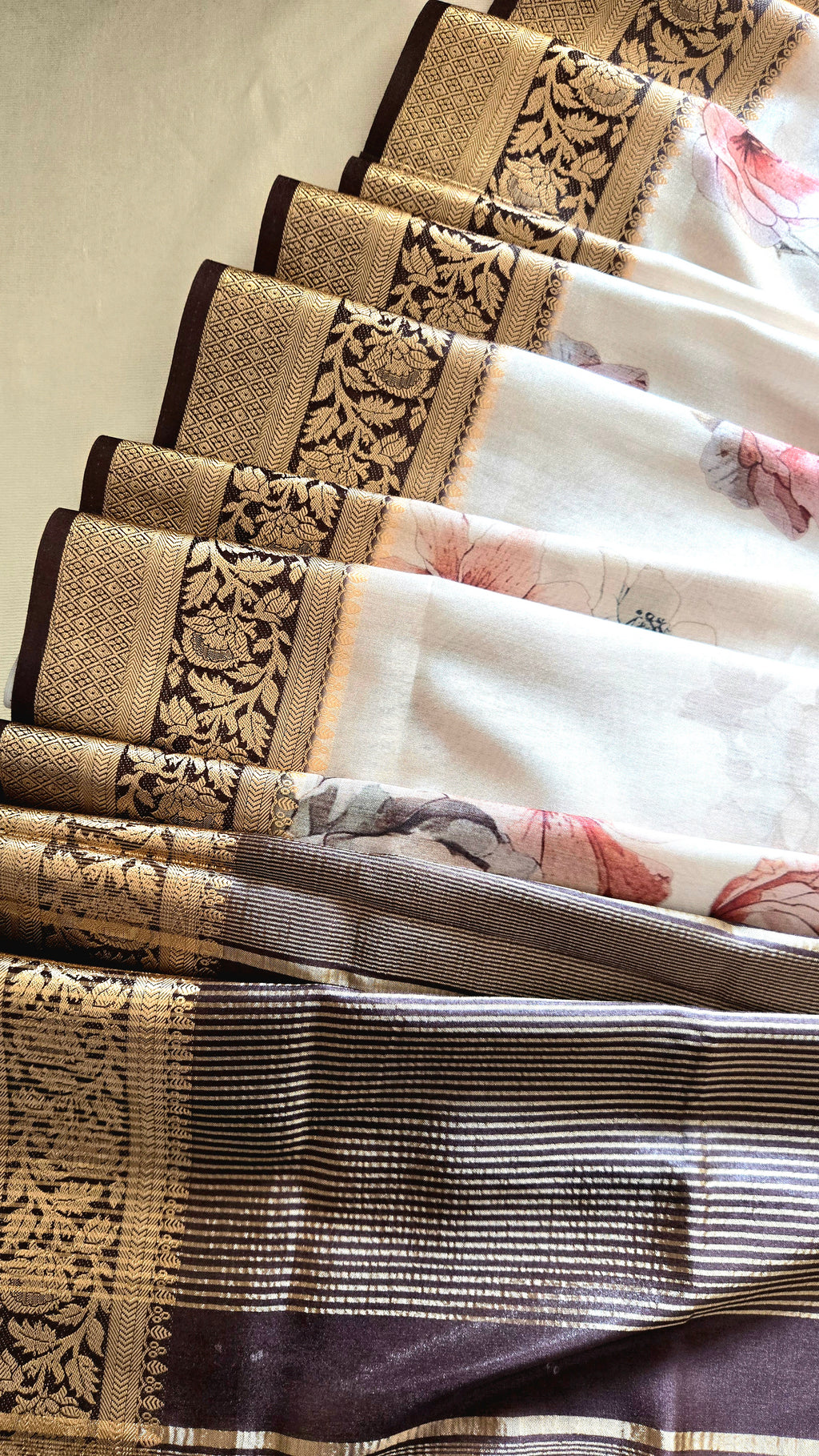 Tussar Buttery Silk Saree with Floral Digital Prints