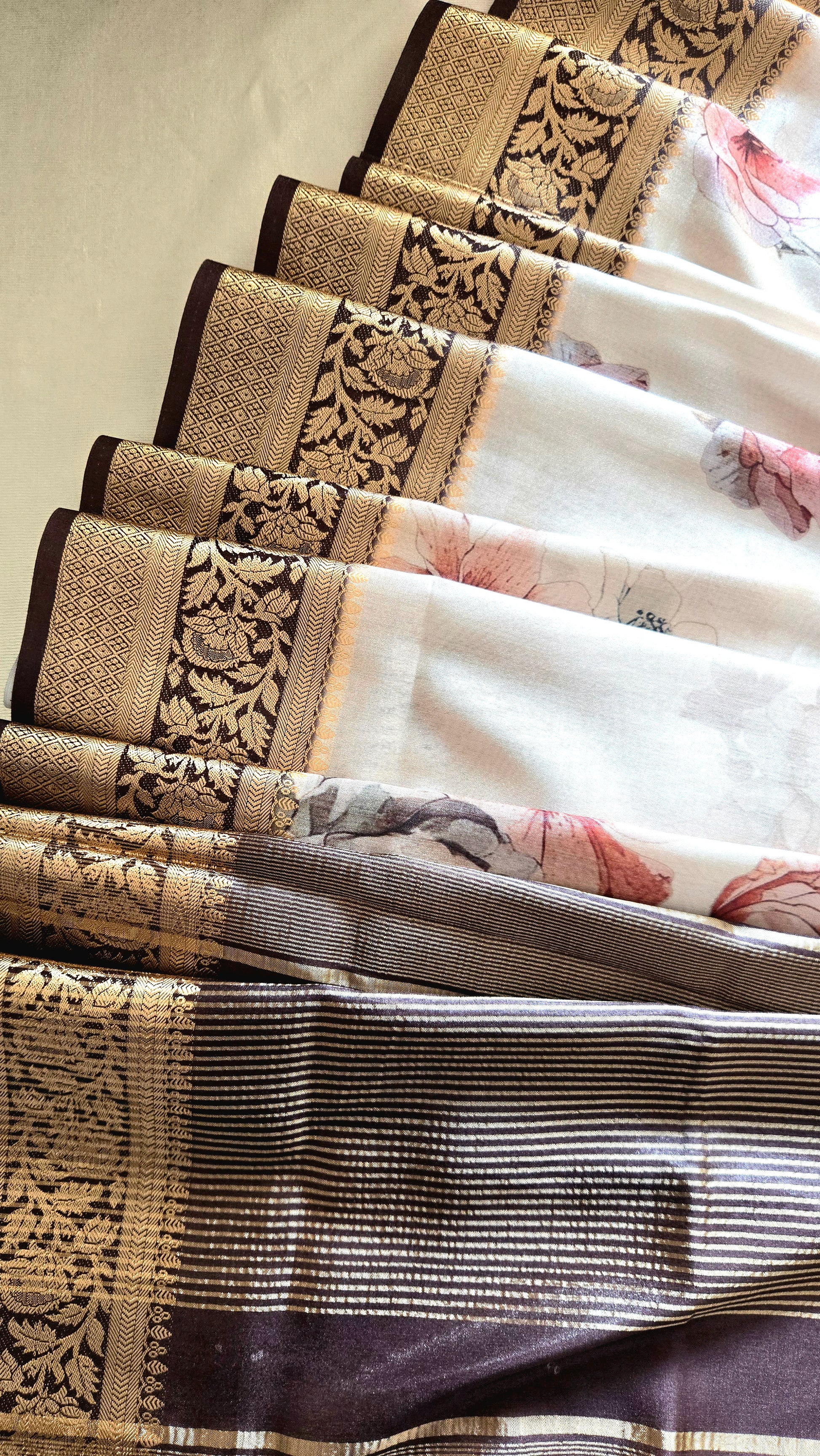 Tussar Buttery Silk Saree with Floral Digital Prints