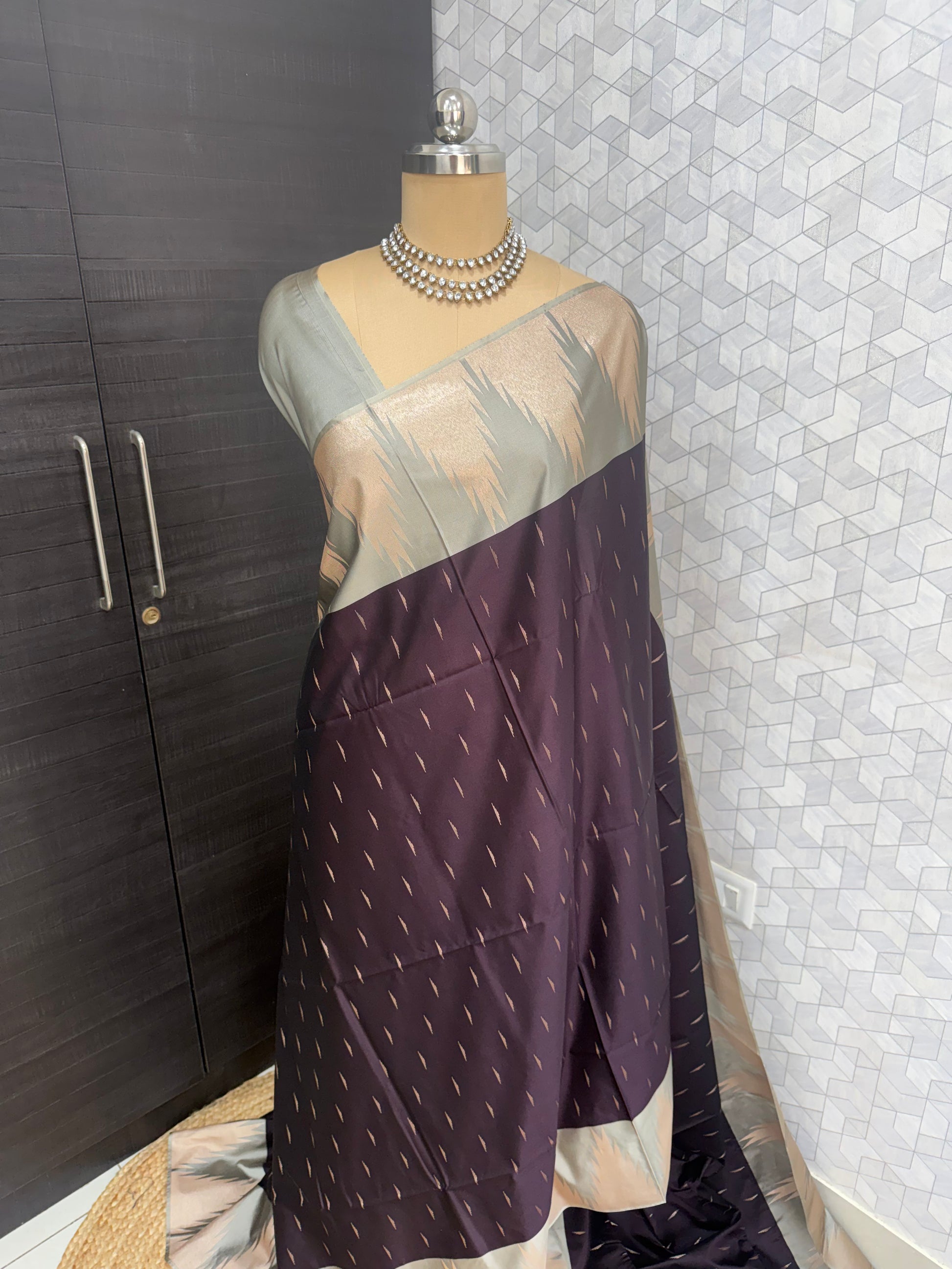 Kanchipuram Royal purple Silk Saree