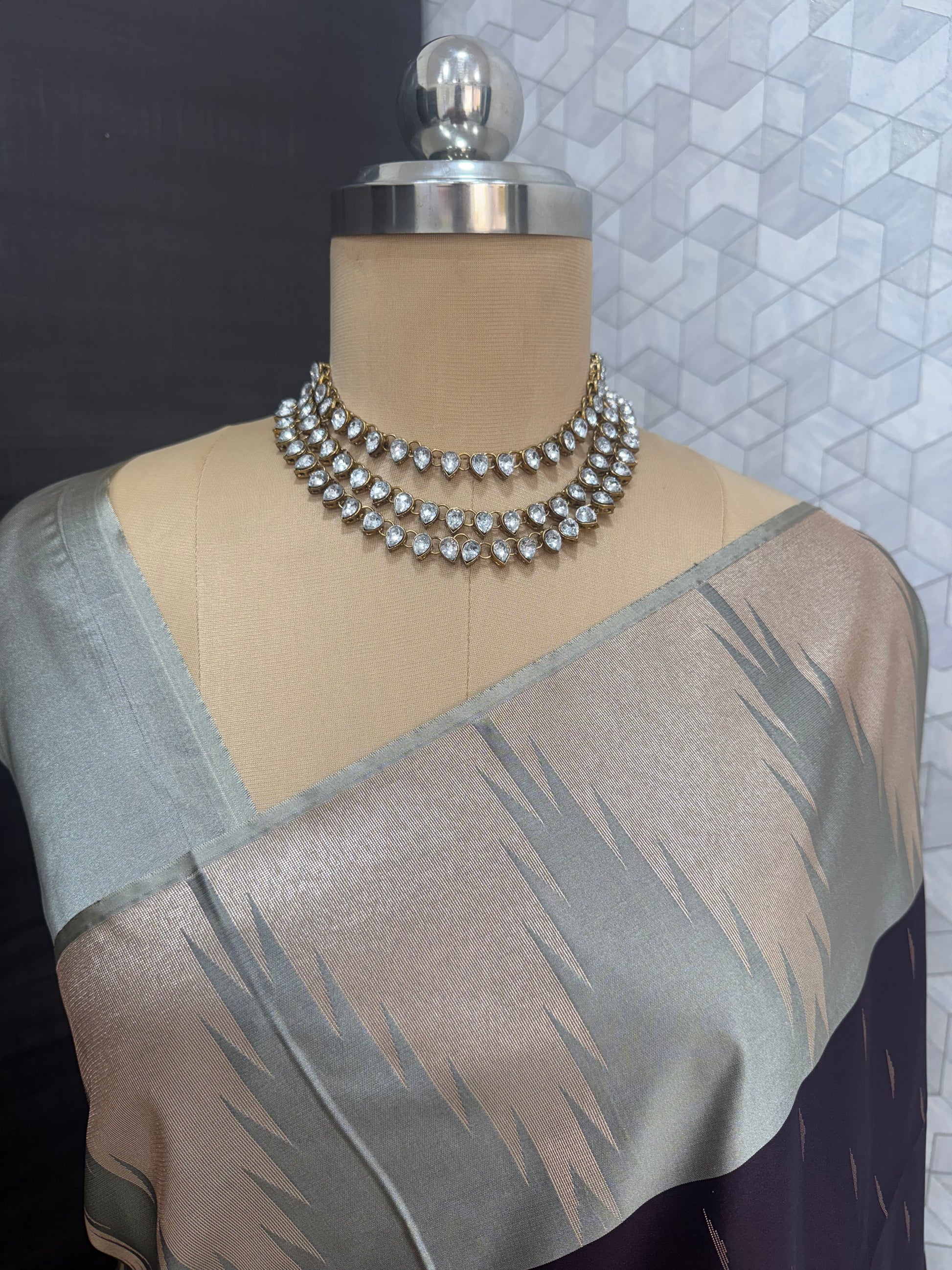 Kanchipuram Royal purple Silk Saree