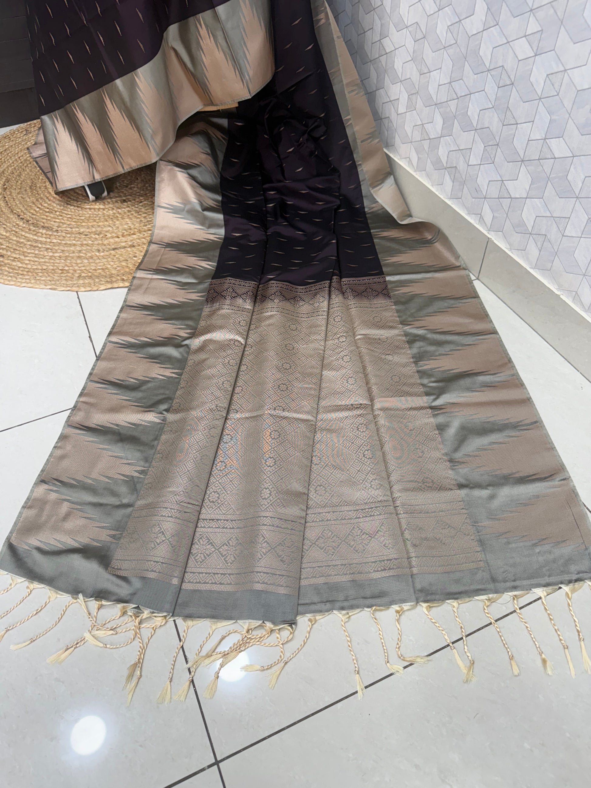 Kanchipuram Royal purple Silk Saree