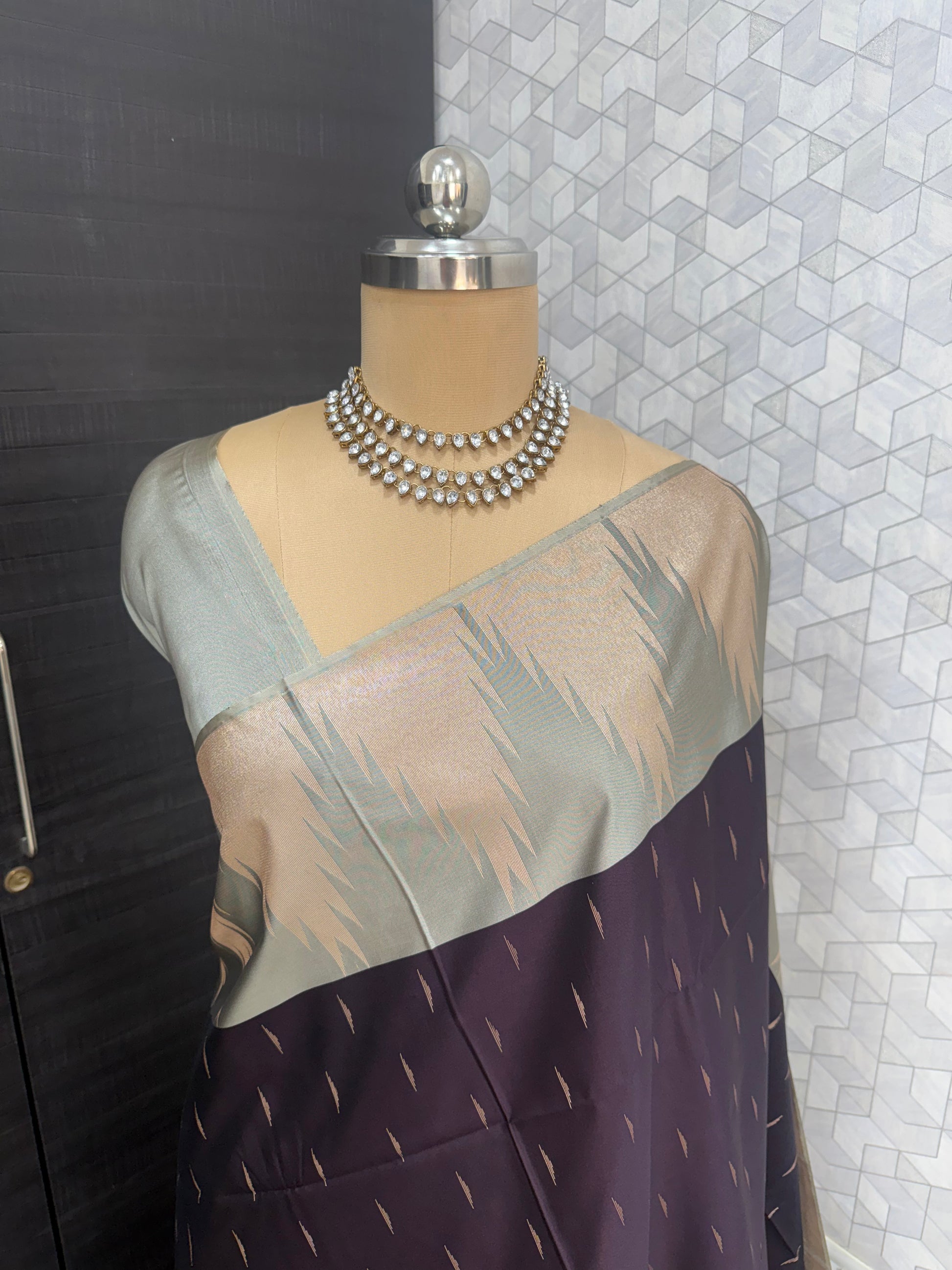 Kanchipuram Royal purple Silk Saree