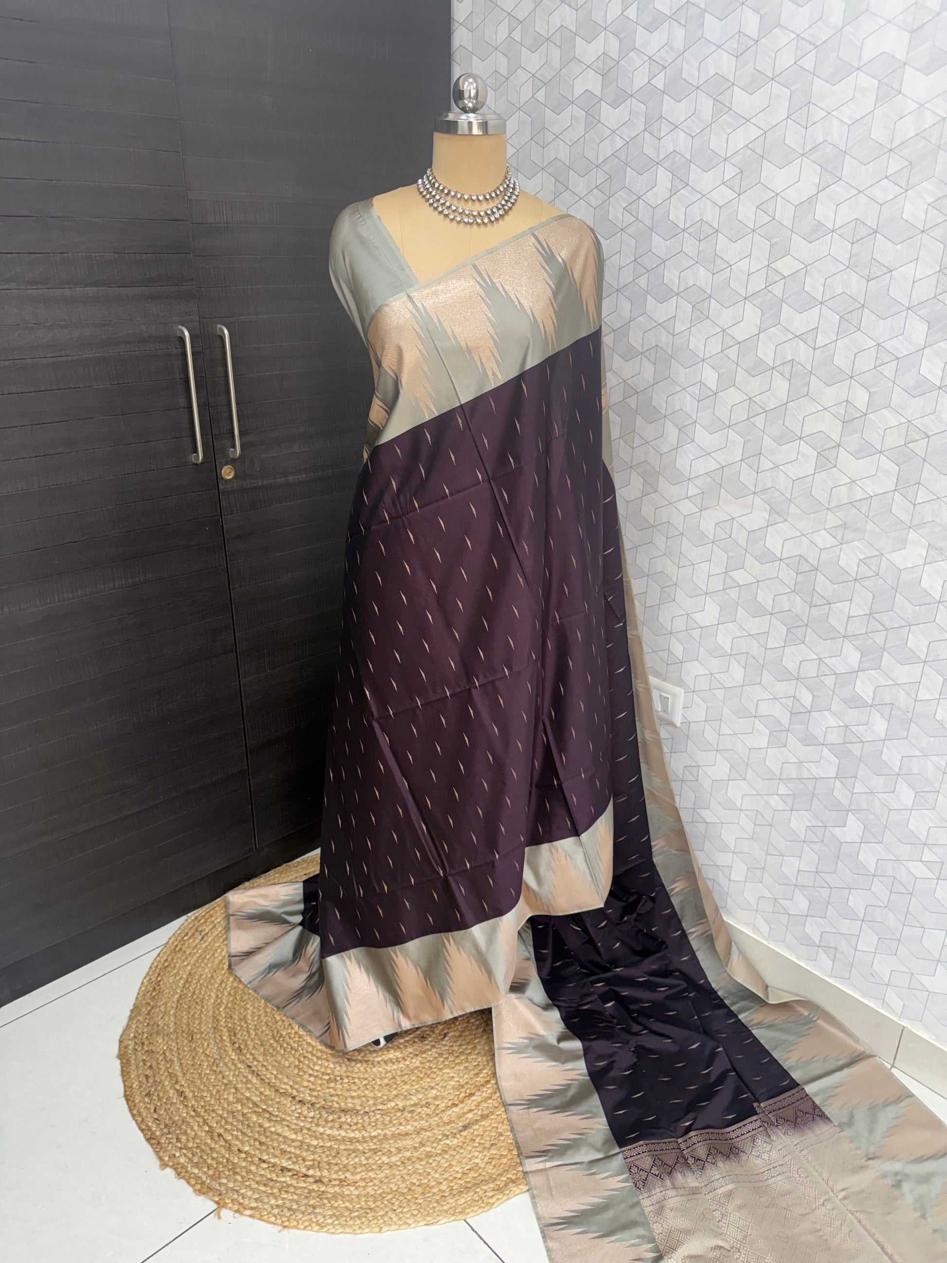 Kanchipuram Royal purple Silk Saree