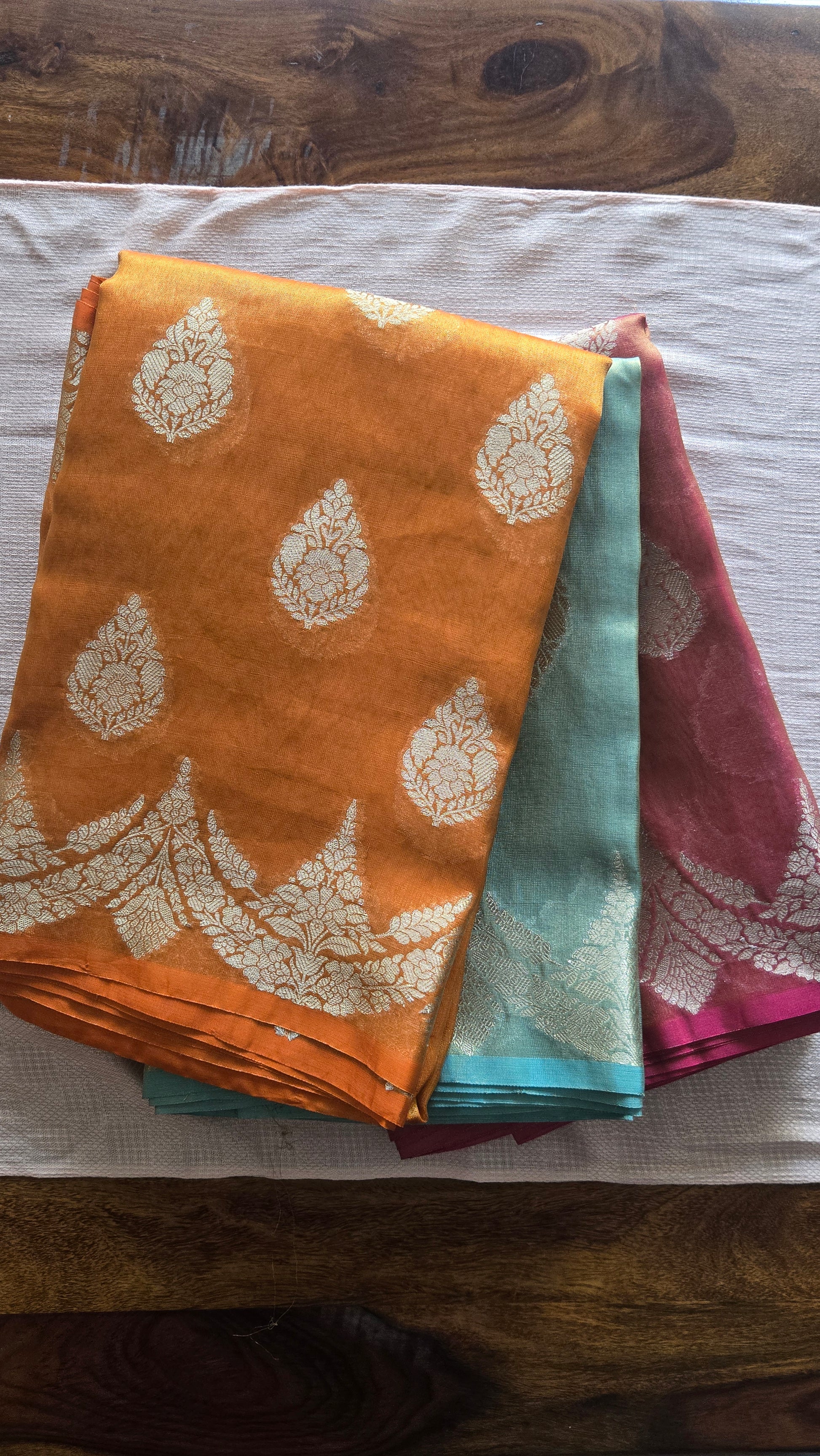 Banarasi Tissue Saree - Bright Pink