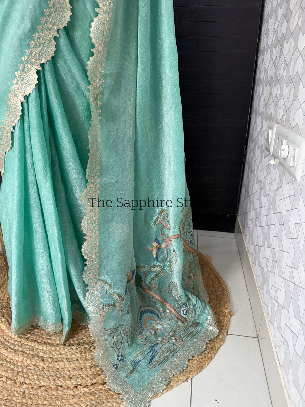 Peacock Garden Organza Saree