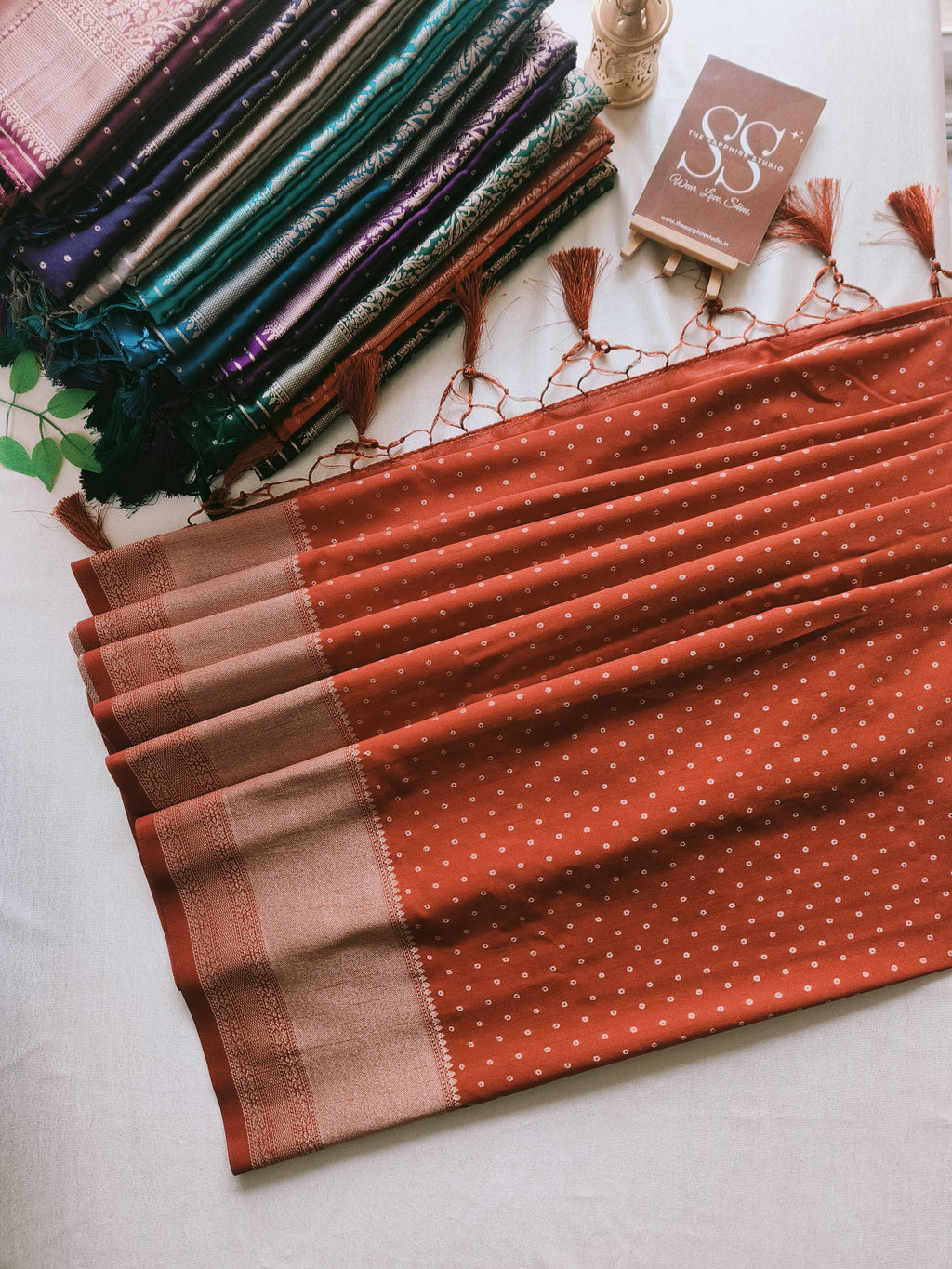 Kanchipuram Fancy Saree – Orange – Self Zari Weave
