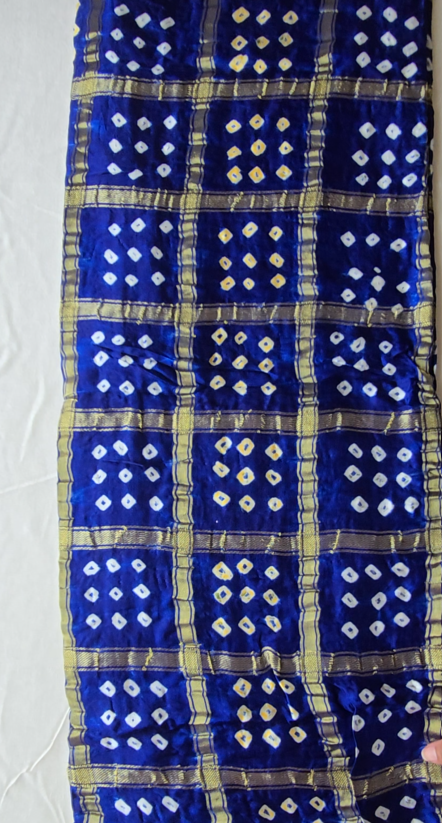 Blue Gharchola Gajji Silk saree